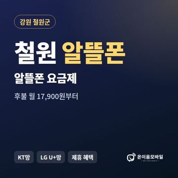 철원알뜰폰 요금제 비교 안내 이미지