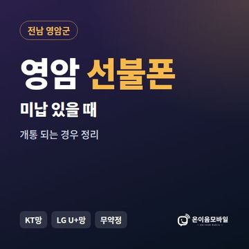 영암군선불폰 미납요금 있을 때 안내 이미지